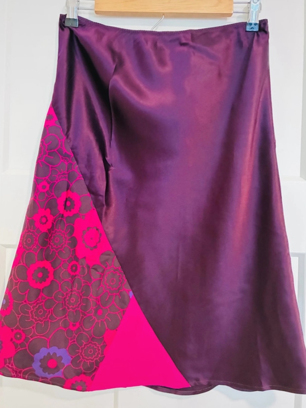 Express vintage silk skirt size small